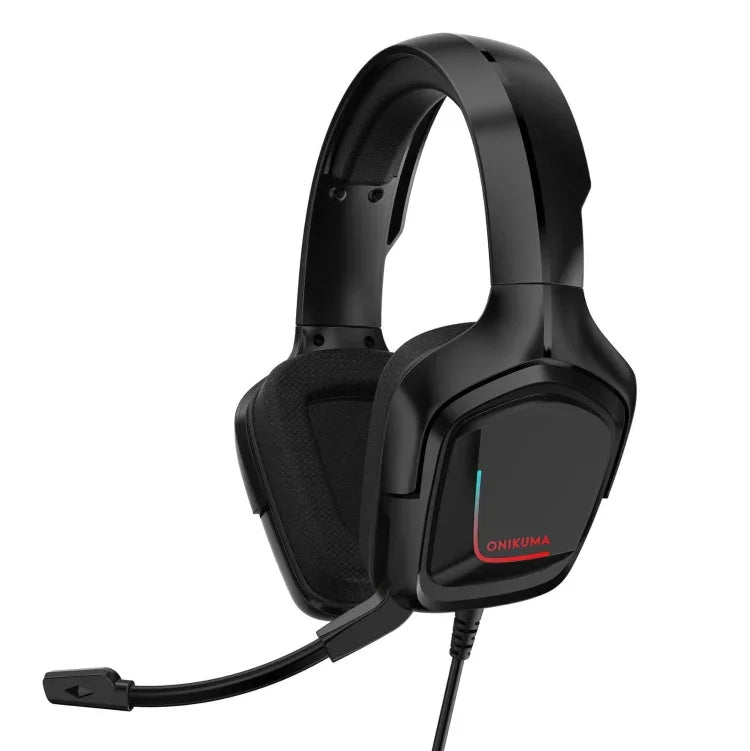 ONIKUMA K20 PS4 耳機立體聲遊戲耳機附麥克風/LED 燈，適用於 Xbox One/筆記型電腦平板