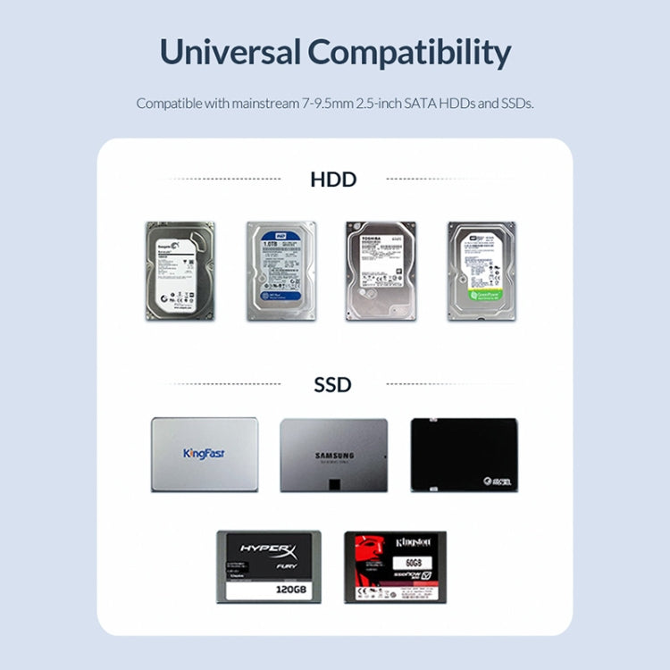 ORICO 2526C3 2.5 吋 USB-C / Type-C 便攜硬碟外殼
