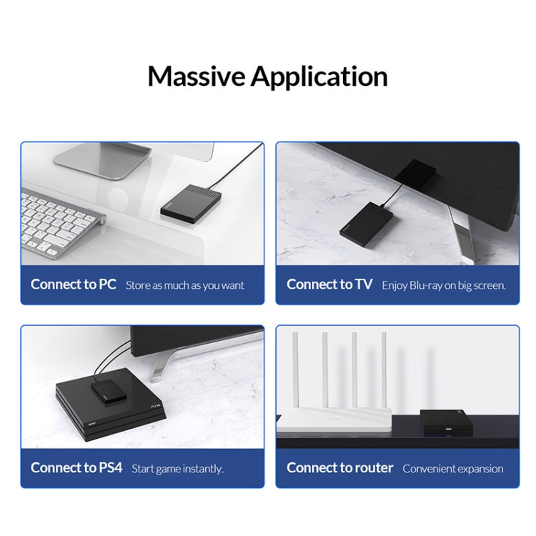 ORICO 2526C3 2.5 吋 USB-C / Type-C 便攜硬碟外殼