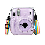 Richwell 攜帶包，水晶硬殼，附肩帶，適用於 Fujifilm Instax Mini 11