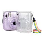 Richwell 攜帶包，水晶硬殼，附肩帶，適用於 Fujifilm Instax Mini 11