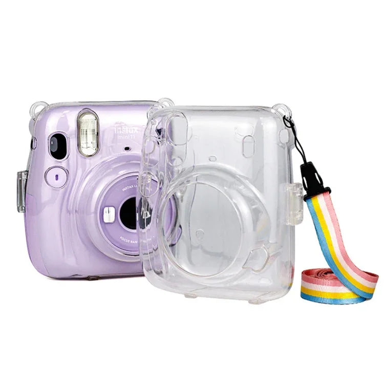 Richwell 攜帶包，水晶硬殼，附肩帶，適用於 Fujifilm Instax Mini 11