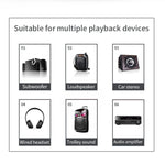 R6 NFC Bluetooth 5.0 Desktop Music Receiver Bluetooth Receiver, Support TF Card