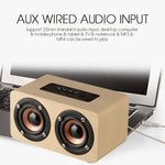 W5 便攜 HiFi 震撼低音木質藍牙喇叭，W5