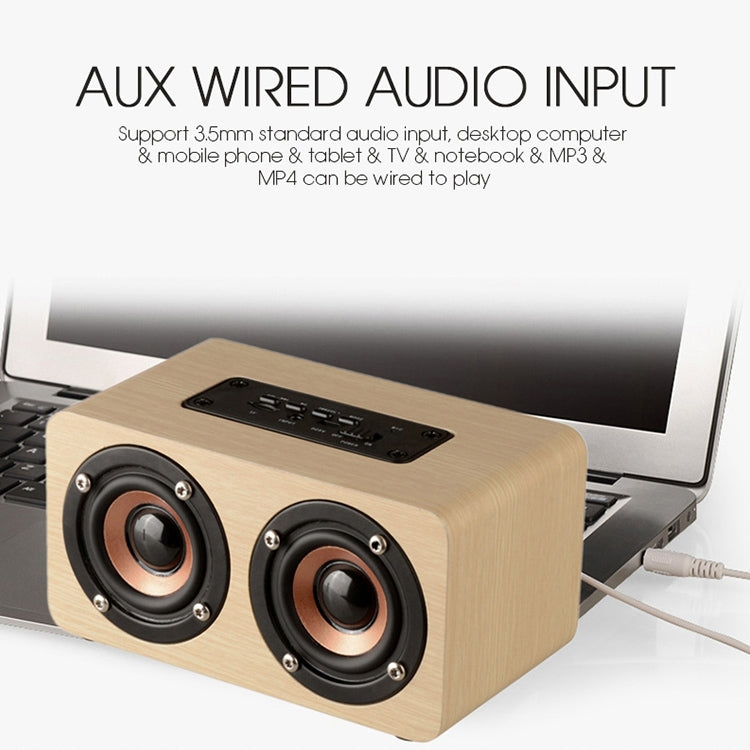 W5 便攜 HiFi 震撼低音木質藍牙喇叭，W5