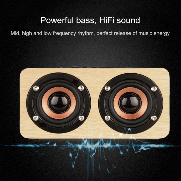 W5 便攜 HiFi 震撼低音木質藍牙喇叭，W5