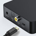 T6 藍牙 5.0 電腦電視發射器 光纖同軸 AUX 多功能 TF 卡 HiFI 藍牙音頻發射器