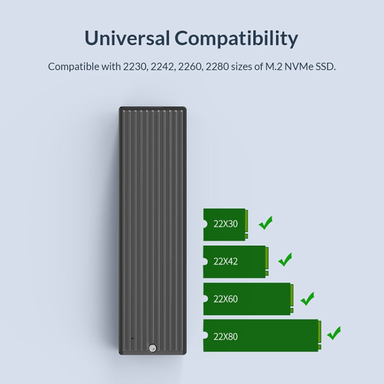 ORICO M2PV-C3 M.2 NVMe SSD 外接盒，ORICO M2PV-C3
