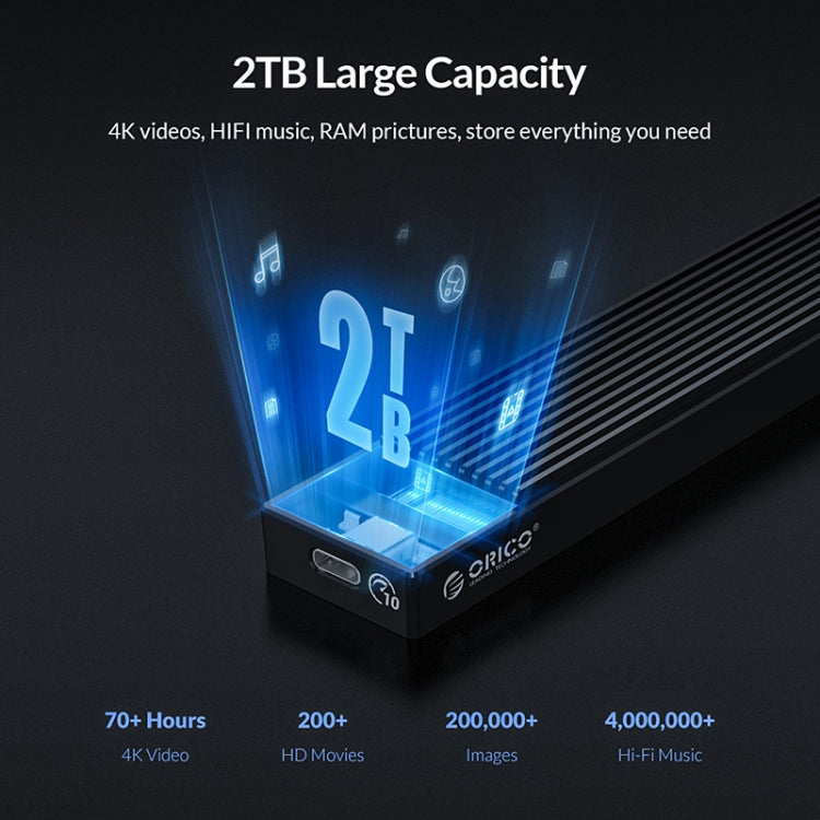 ORICO M2PV-C3 M.2 NVMe SSD 外接盒，ORICO M2PV-C3