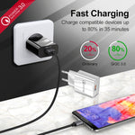 迷你 QC3.0 USB 18W 手機平板通用快速充電器，美規插頭，美規插頭