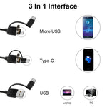 3合1 USB高清數位檢查耳鏡 耳型數位內窺鏡 耳垢