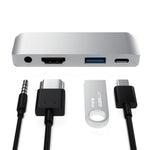 4 合 1 Type-C / USB-C 轉 HDMI + AUX + USB + PD Type-C / USB-C 集線器 多功能高清擴充座