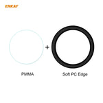 2片裝ENKAY Hat-Prince 3D全螢幕軟PC邊緣+PMMA高清螢幕保護膜，適用華為Watch GT 2 42mm，三星Galaxy Active 2 40mm，三星Galaxy Active 2 44mm，小米手環4，Fitbit Versa 2