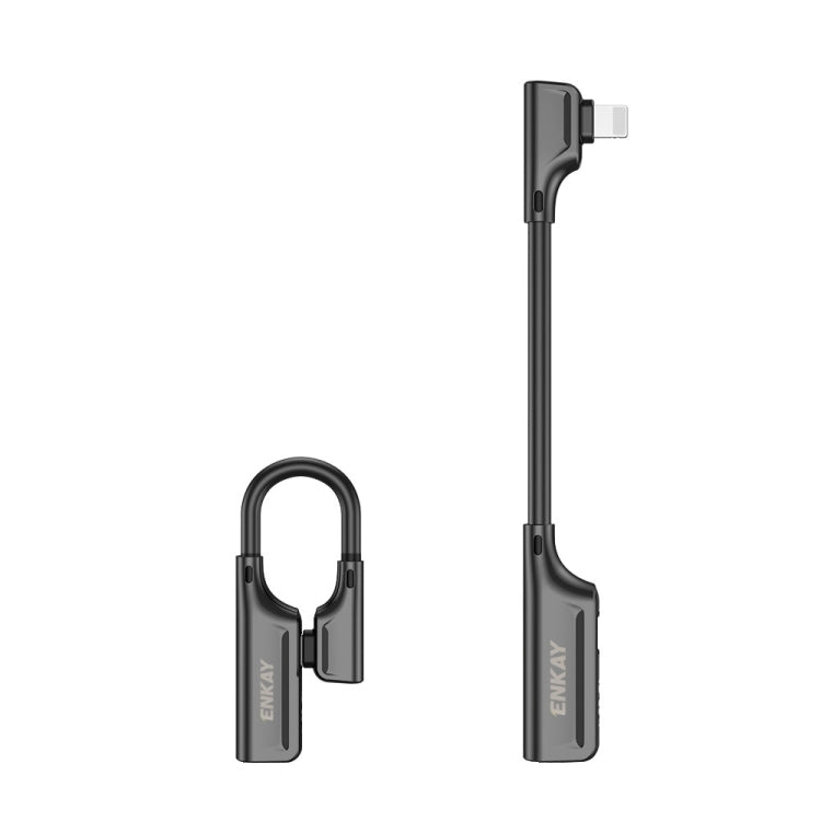 ENKAY ENK-AT102 8針轉8針充電+8針音頻介面充電及聽歌鋅合金轉接器轉換器，8針充電+8針音頻