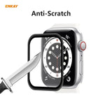 2 片裝適用於 Apple Watch Series 6/5/4/SE 40mm ENKAY Hat-Prince 3D 全螢幕 PET 曲面熱彎高清螢幕保護膜，適用於 Apple Watch Series 6/5/4/SE 40mm