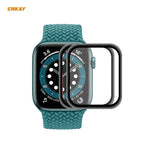 2 片 ENKAY Hat-Prince 3D 全屏軟 PC 邊框 + PMMA 高清螢幕保護膜，適用於 Apple Watch 6/5/4/SE 44mm，適用於 Apple Watch 6/5/4/SE 40mm