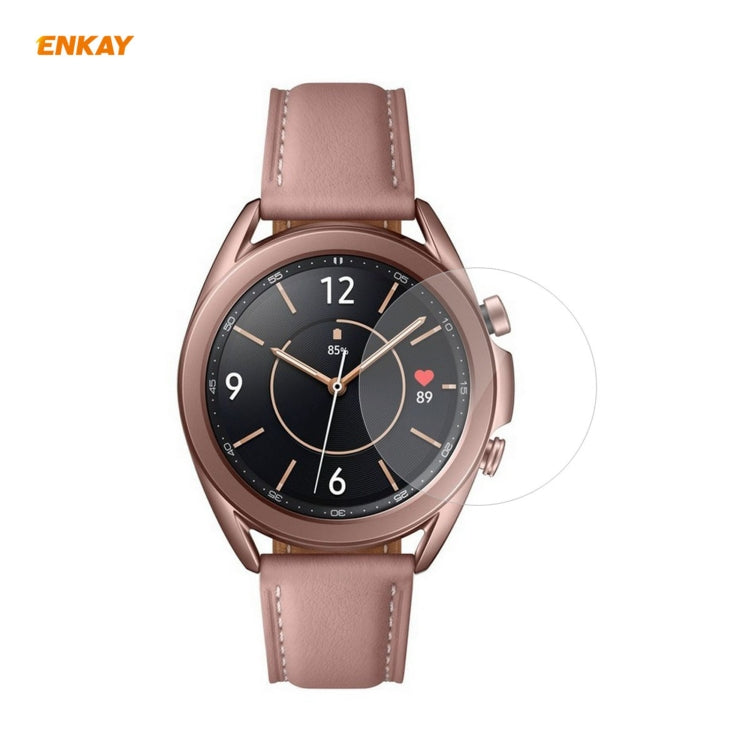 2 片 ENKAY Hat-Prince 高清透明 PET 螢幕保護膜，適用於 Samsung Galaxy Watch3 45mm，適用於 Samsung Galaxy Watch3 41mm