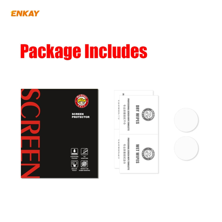 2 片 ENKAY Hat-Prince 高清透明 PET 螢幕保護膜，適用於 Samsung Galaxy Watch3 45mm，適用於 Samsung Galaxy Watch3 41mm