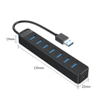 ORICO TWU3-7A-BK 七埠 USB 3.0 集線器，TWU3-7A