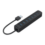ORICO TWU3-7A-BK 七埠 USB 3.0 集線器，TWU3-7A