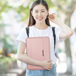 4合1 通用筆電支架 PU 防水保護手腕筆電包，11/12 吋，13/14 吋，15/16 吋
