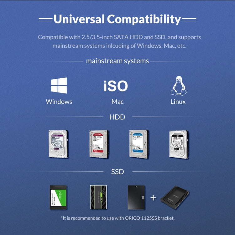 ORICO NS200RU3 兩槽 USB3.0 硬碟外接盒附 RAID，NS200RU3