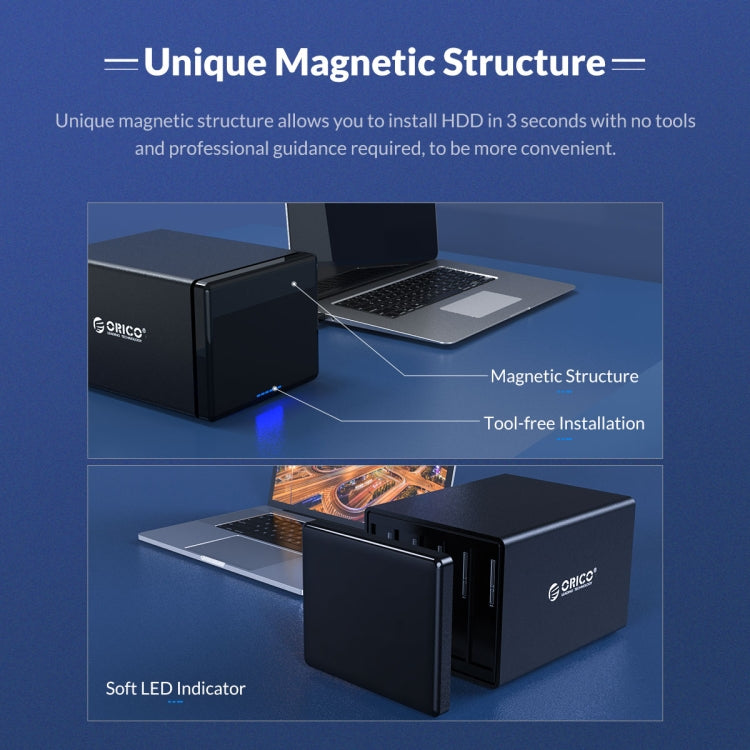 ORICO NS200RU3 兩槽 USB3.0 硬碟外接盒附 RAID，NS200RU3