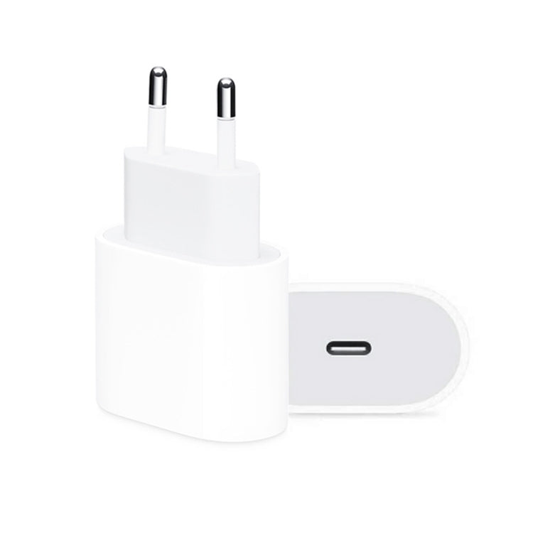 PD 20W 單 USB-C / Type-C 介面旅行充電器，歐規插頭，實際 20W 歐規插頭