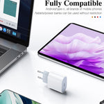 PD 20W 單 USB-C / Type-C 介面旅行充電器，歐規插頭，實際 20W 歐規插頭