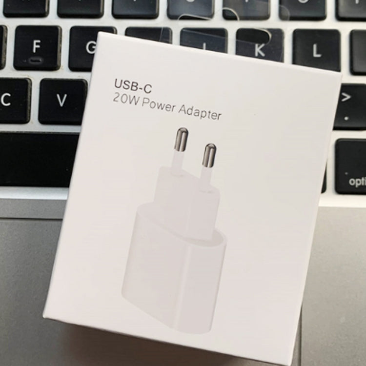 PD 20W 單 USB-C / Type-C 介面旅行充電器，歐規插頭，實際 20W 歐規插頭