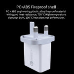 SDC-30W 2 合 1 USB 轉 USB-C / Type-C 數據線 + 30W QC 3.0 USB + 2.4A 雙 USB 2.0 埠 手機平板電腦通用快速充電器旅行充電組，英規插頭，附 USB-C / Type-C 線，英規插頭