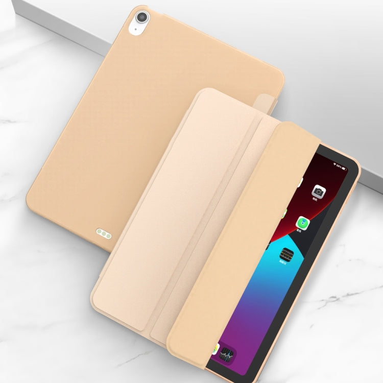 Three-folding Surface Leather Matte TPU Bottom Smart Tablet Case