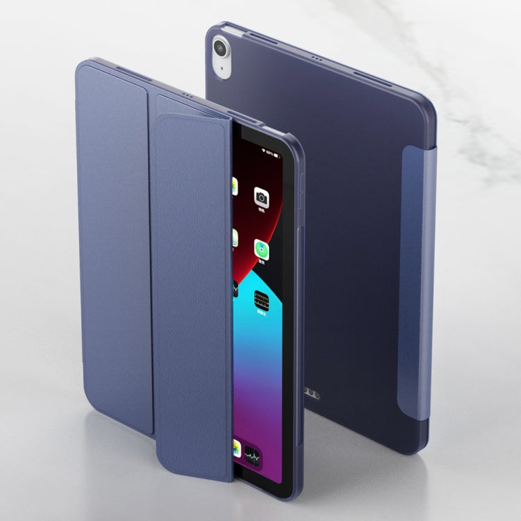 Three-folding Surface Leather Matte TPU Bottom Smart Tablet Case