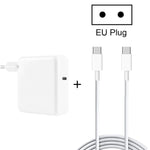 2合1 PD3.0 30W USB-C / Type-C 旅行充電器，附可拆式插腳 + PD3.0 3A USB-C / Type-C 轉 USB-C / Type-C 快充數據線組，線長：1米，歐規插頭，1米歐規插頭