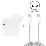 2合1 PD 30W USB-C / Type-C + 3A PD 3.0 USB-C / Type-C 轉 USB-C / Type-C 快充數據線組，線長：2米，澳規插頭，2米澳規插頭