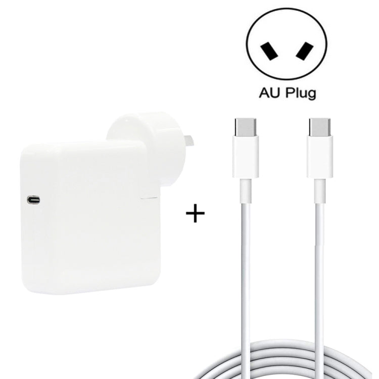 2合1 PD 30W USB-C / Type-C + 3A PD 3.0 USB-C / Type-C 轉 USB-C / Type-C 快充數據線組，線長：2米，澳規插頭，2米澳規插頭