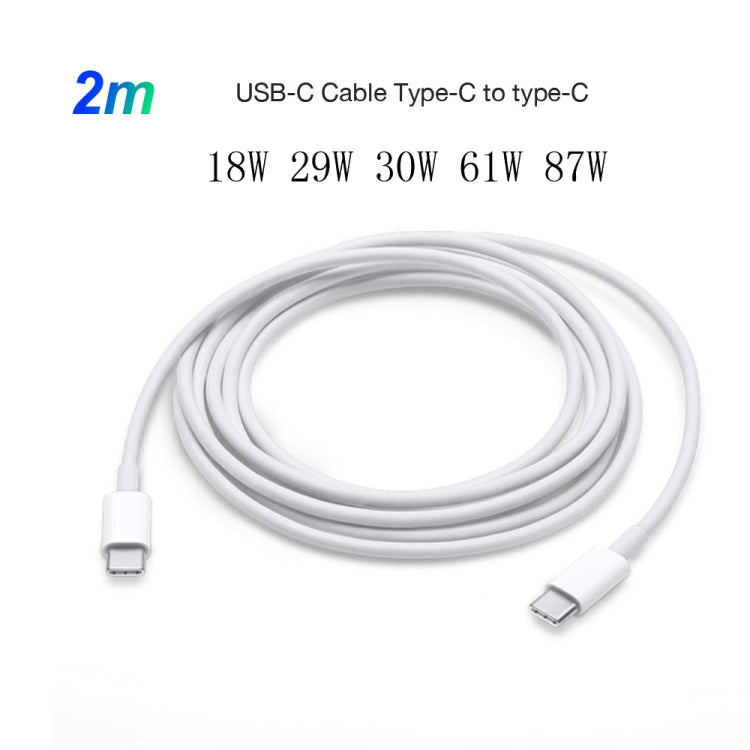 2合1 PD 30W USB-C / Type-C + 3A PD 3.0 USB-C / Type-C 轉 USB-C / Type-C 快充數據線組，線長：2米，澳規插頭，2米澳規插頭