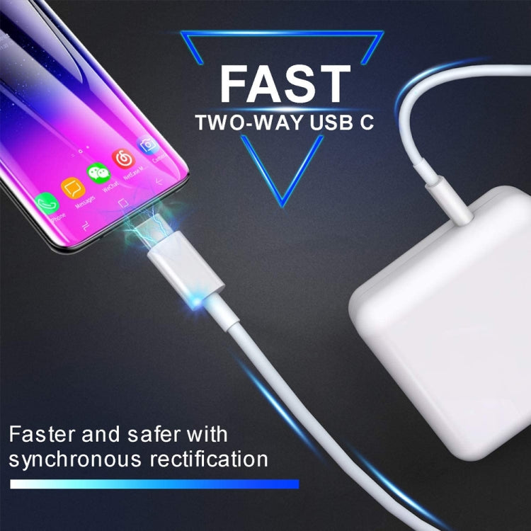 2合1 PD 30W USB-C / Type-C + 3A PD 3.0 USB-C / Type-C 轉 USB-C / Type-C 快充數據線組，線長：2米，澳規插頭，2米澳規插頭