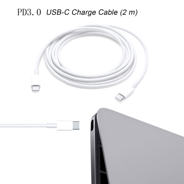 2合1 PD 30W USB-C / Type-C + 3A PD 3.0 USB-C / Type-C 轉 USB-C / Type-C 快充數據線組，線長：2米，澳規插頭，2米澳規插頭