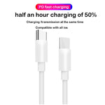 2合1 PD 30W USB-C / Type-C + 3A PD 3.0 USB-C / Type-C 轉 USB-C / Type-C 快充數據線組，線長：2米，澳規插頭，2米澳規插頭