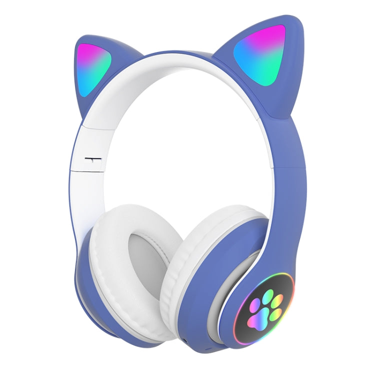 TN-28 3.5mm 藍牙 5.0 雙連接 RGB 貓耳重低音立體聲降噪耳機 支援 TF 卡附麥克風