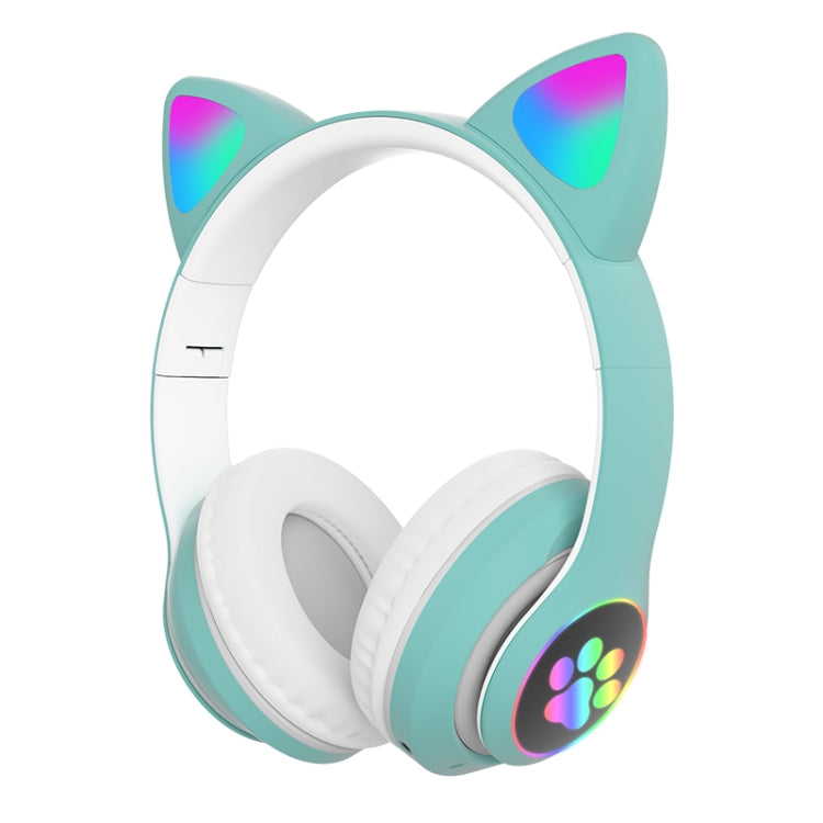 TN-28 3.5mm 藍牙 5.0 雙連接 RGB 貓耳重低音立體聲降噪耳機 支援 TF 卡附麥克風