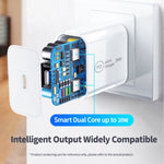 SDC-20W 2 合 1 PD 20W USB-C / Type-C 旅行充電器 + 3A PD 3.0 USB-C / Type-C 轉 USB-C / Type-C 快充數據線組，線長：1米，美規插頭、歐規插頭、英規插頭