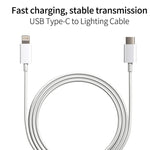SDC-20W 2合1 PD 20W USB-C / Type-C 旅行充電器 + 3A PD3.0 USB-C / Type-C轉8針快速充電數據線組合，線長：1m，美規插頭，歐規插頭，英規插頭