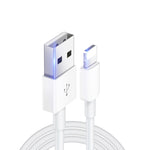 XJ-017 3A USB 公頭轉 8 針公頭快速充電數據線，長度：1m，1m
