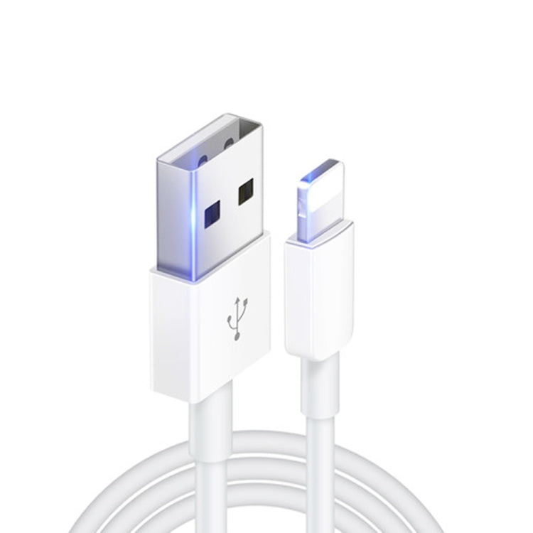 XJ-019 2.4A USB 公頭轉 8 針公頭介面快速充電數據線，長度：3m，8 針