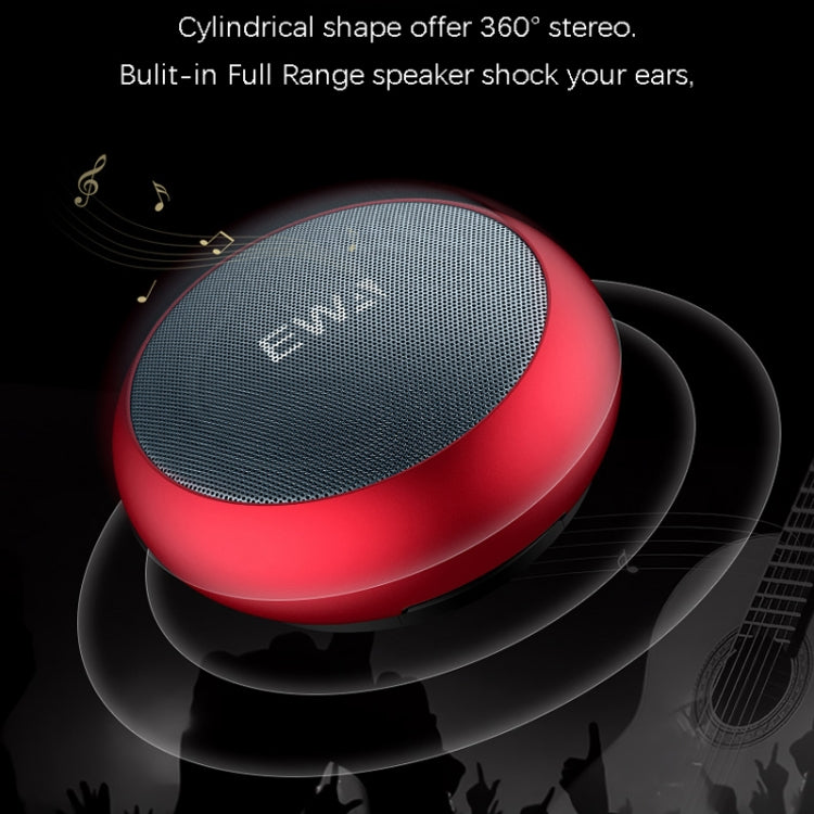 EWA A110 IPX5 防水便攜迷你金屬無線藍牙喇叭，支援 3.5mm 音頻、32GB TF 卡及通話功能