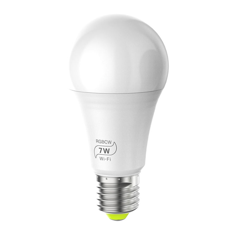 7W E27 RGBCW WIFI LED智能燈泡無線智能家居自動化燈