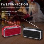 NewRixing NR4018FM TWS 便攜立體聲藍牙喇叭，支援TF卡/FM/3.5mm AUX/U盤/免提通話