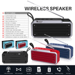 NewRixing NR4018FM TWS 便攜立體聲藍牙喇叭，支援TF卡/FM/3.5mm AUX/U盤/免提通話